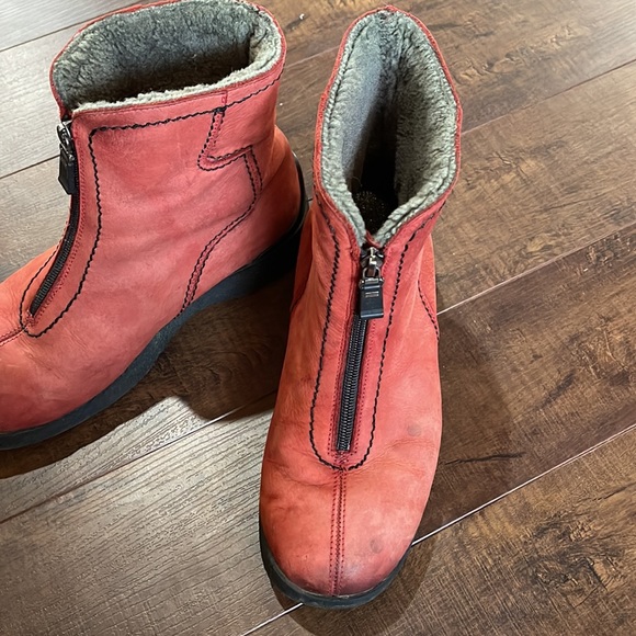 Pajar sheering suede ankle boots - Picture 4 of 5